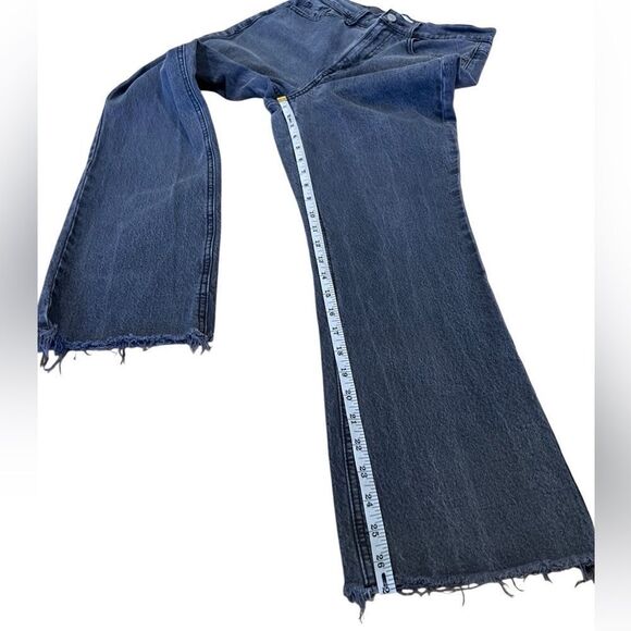 PacSun Stretch Crop Boot cut jeans high waist Black wash size 27 - Picture 15 of 16